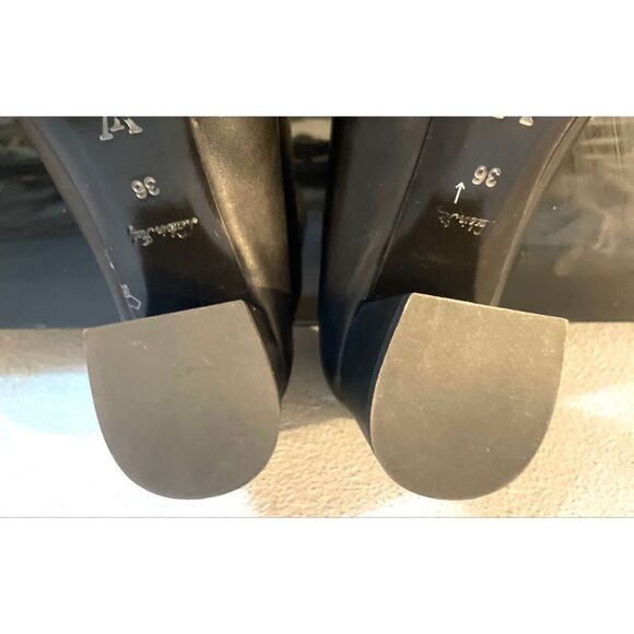 louis vuitton madeleine pump new black leather women’s shoes size 36/6 medium - Picture 13 of 15